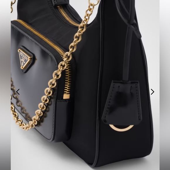 PRADA 2023 Re-Nylon and Brushed Leather Mini-Bag - Picture 6 of 15